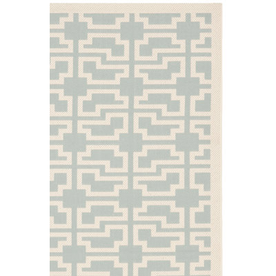 Arneshia Geometric/Beige Area Indoor/Outdoor Area Rug