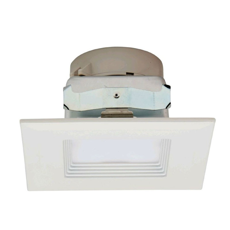 Electrix 4" Square White Retrofit Fixed Flood 800 LM 3000K