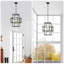 Suspension industrielle à 4 lanternes - noir mat et or, luminaire suspendu à hauteur réglable pour le salon, plafond en métal doré de bureau, couloir de style rétro, vestibule, bureau, conférence-1726020016