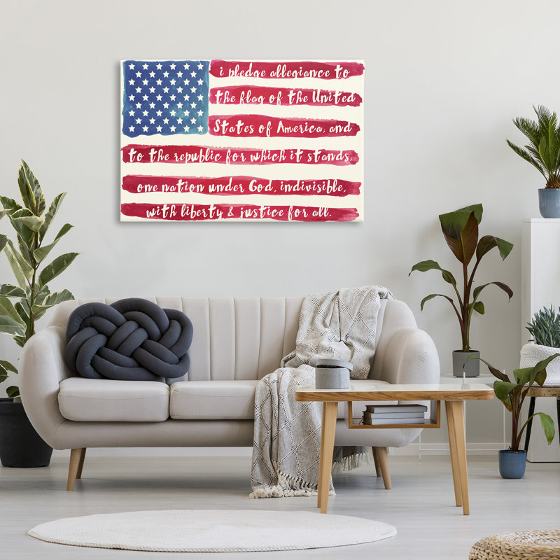 «Pledge Of Allegiance», conception par Sophie 6, H 24 po x l 36 po