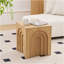 Petite table d'appoint carrée 15,74 po avec table d'appoint et table de chevet pour salon, chambre à coucher, nature-1151668591