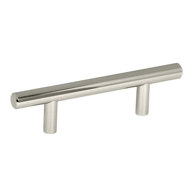 Poignées de barre centre à centre, Nickel poli, 1, 3 3/4"