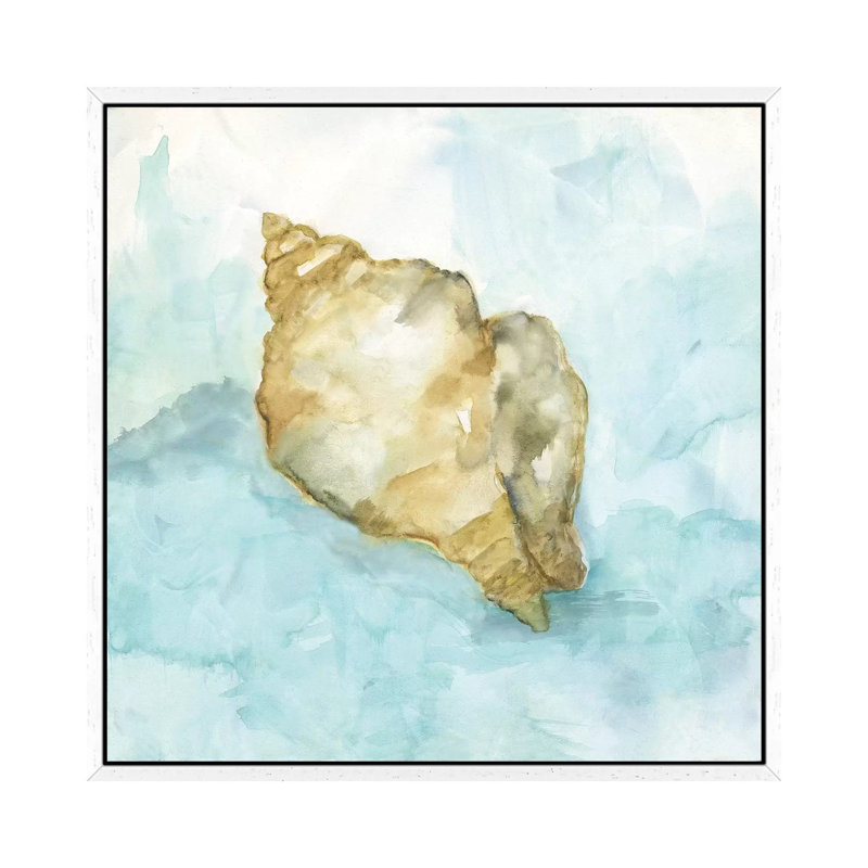 Biscayne Treasure I by Nan - Painting on Canvas, White Framed, 93.98 cm H x 93.98 cm W