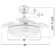 Gerede 36" Three Blade LED Retractable Ceiling Fan With Remote Control And Light Kit