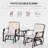 Outstanding Outdoor Rocking Chair Set With Coffee Table For Relaxing Moments