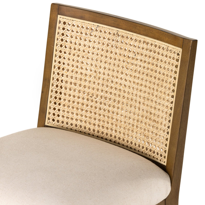 Antonia Upholstered Bar Stool, Brown/Natural/Taupe, Counter Stool (27" Seat Height)