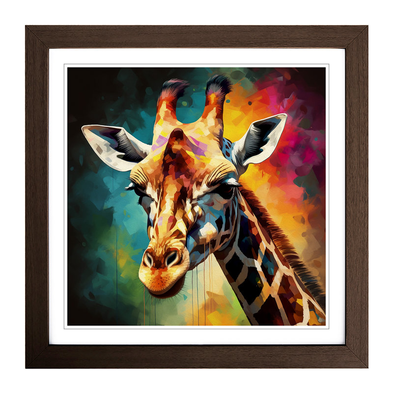 Giraffe Abstract No.2 - Framed Print