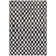 Dominique Abstract Checkered Fringe Area Rug