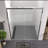 74" High Aluminum Sliding Glass Shower Door With Stainless Steel Handle, Easy Installation And Waterproof In Bathroom Tall Reversible Installation,