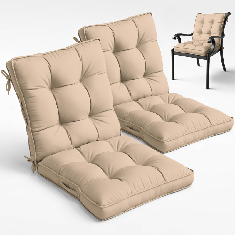 Outdoor/Indoor Seat / Back Cushion, 21"W x 21"D, Sand