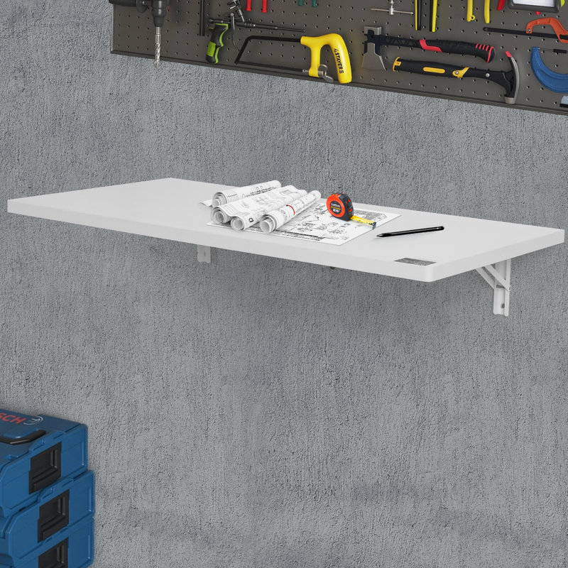 Wesle Floating Desk, 1" H x 39.37" W x 19.69" D