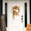 Artificial Fall Wreath 40cm Autumn Wreath for Front Door Thanksgiving Wreaths with Peonies