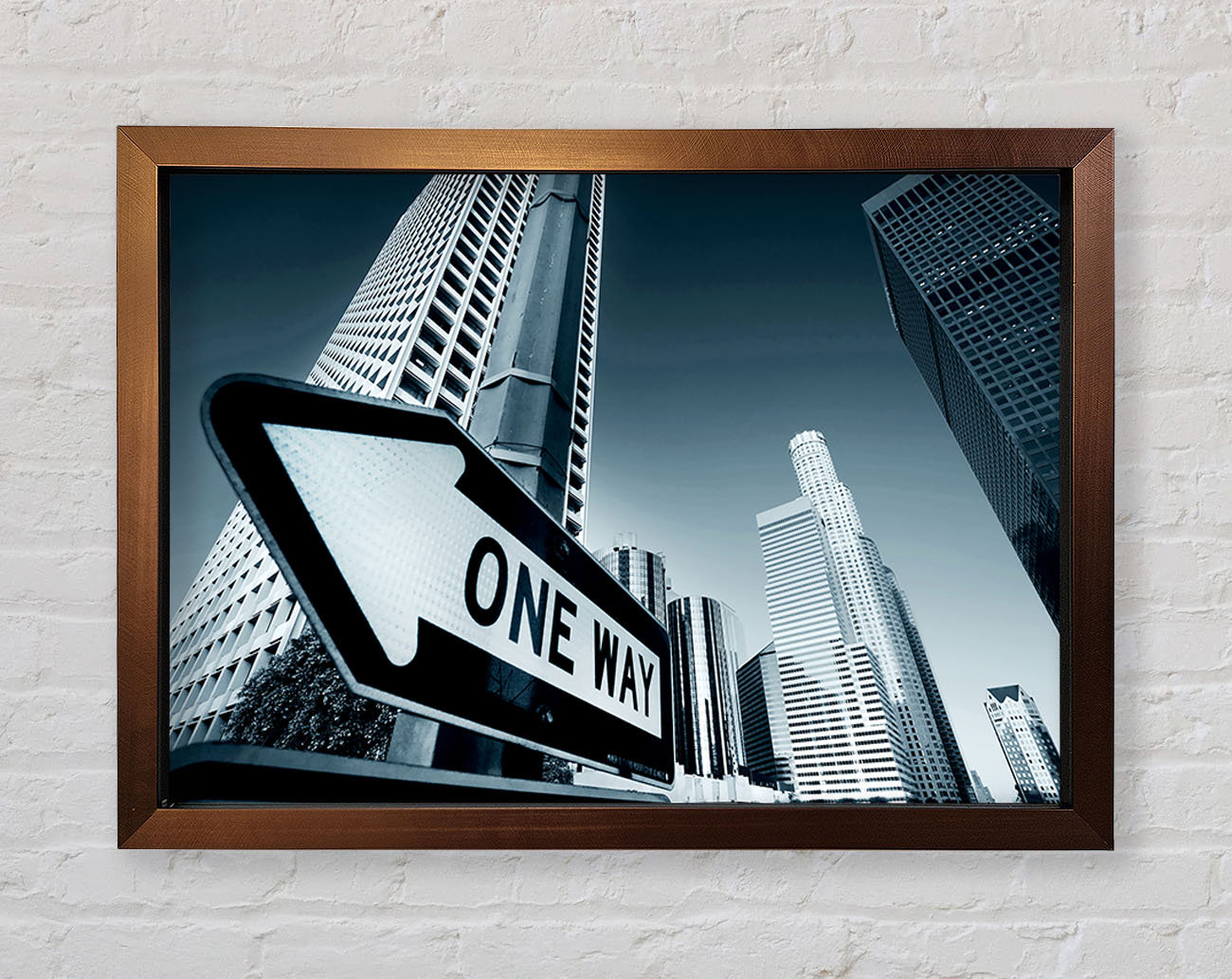 Ebern Designs Los Angeles One Way - Single Picture Frame Art Prints ...