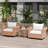 Outdoor 3 Piece Seating Group With Cushions