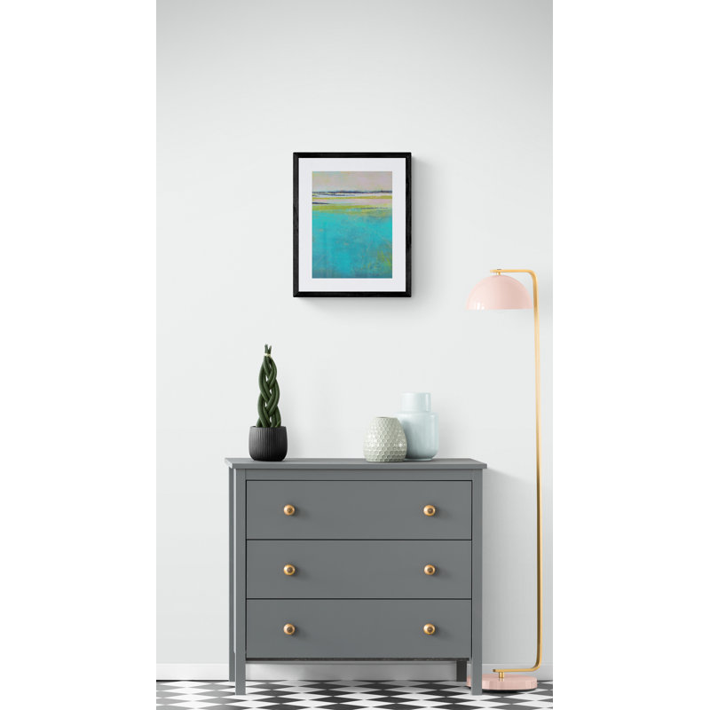 Shallow Time Print by Victoria Primicias, Black Framed Canvas, 32" H x 24" W