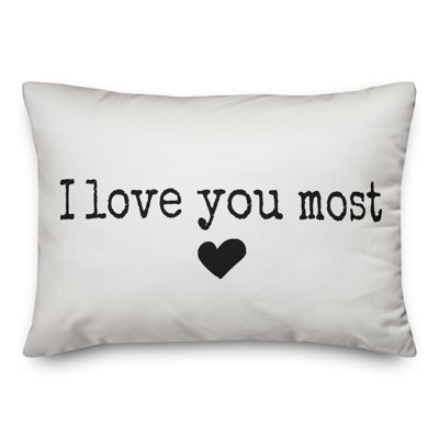  Coussin I Love You Most