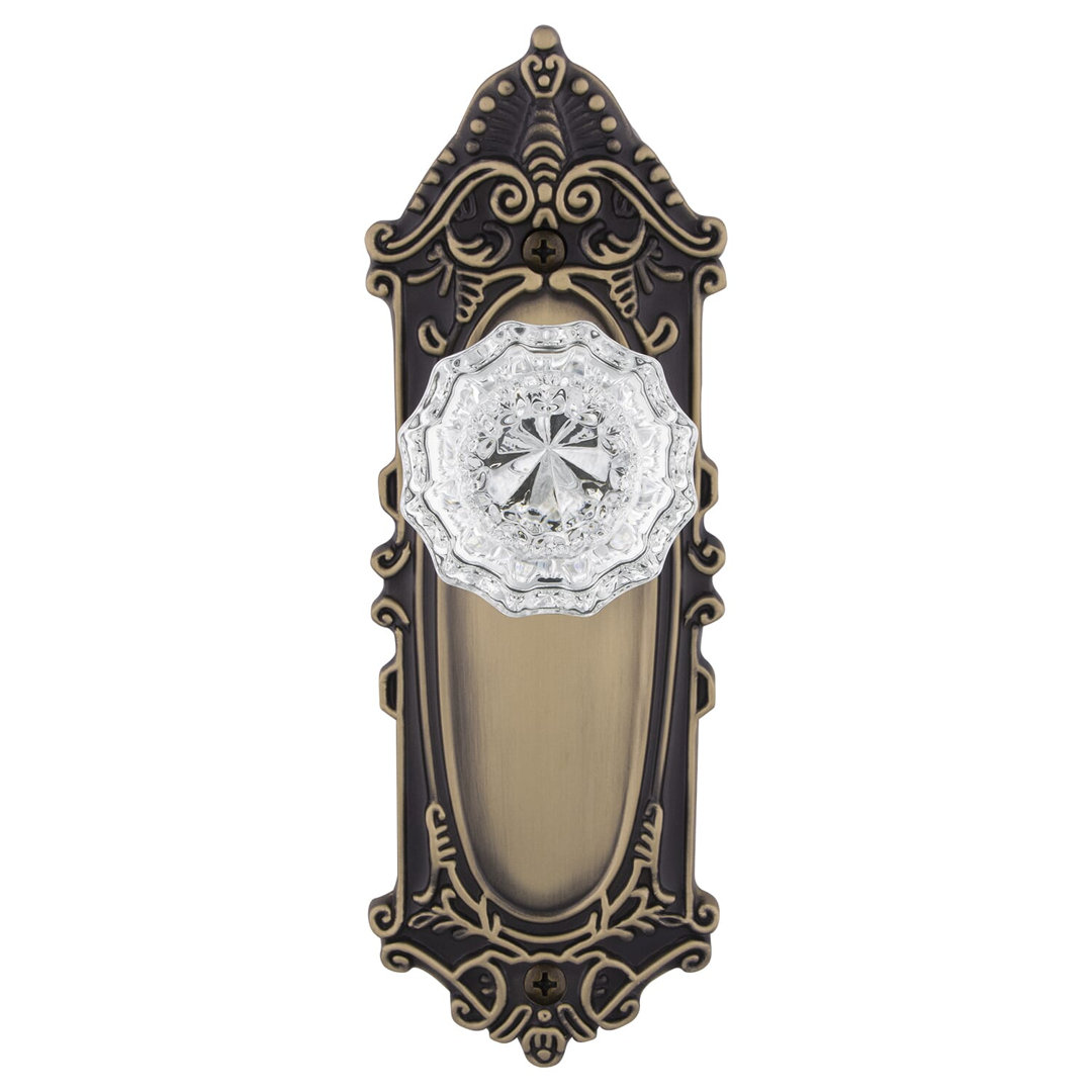 Victorian Plate with Crystal Door Knob Nostalgic Warehouse 