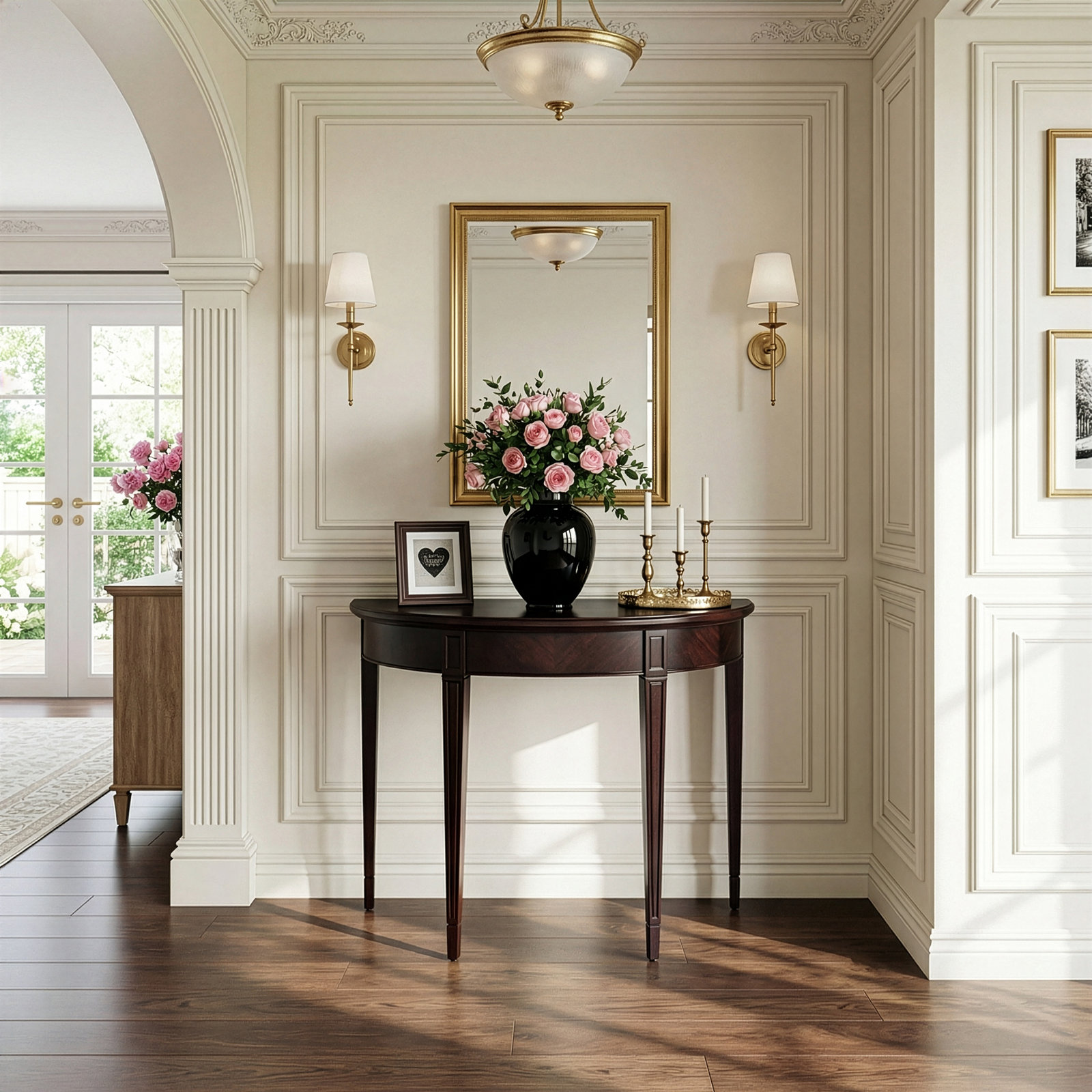 Kal 36'' Console Table, Plantation Cherry