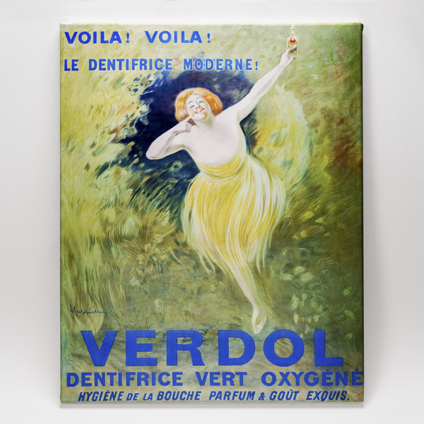 Vault W Artwork Verdol Oxygenated Green Toothpaste (1911) On Canvas by ...