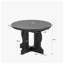 Table de salle à manger ovale extensible RARLON en MDF, dimensions : 110 cm (L) x 110 cm (P) x 151 cm (H).
