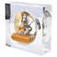Roman Numeral Glass Mechanical Tabletop Clock