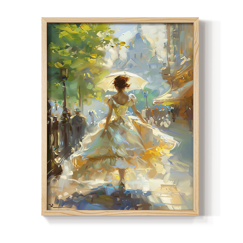 «WOMEN Series DCCLxxIV», reproduction encadrée - bois massif, H 21 po x l 17 po, Naturel