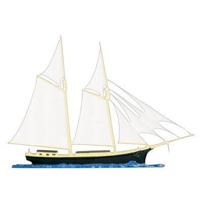 Ornement pour boîte aux lettres schooner