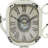 Rustic Analog Mechanical Tabletop Clock with Alarm