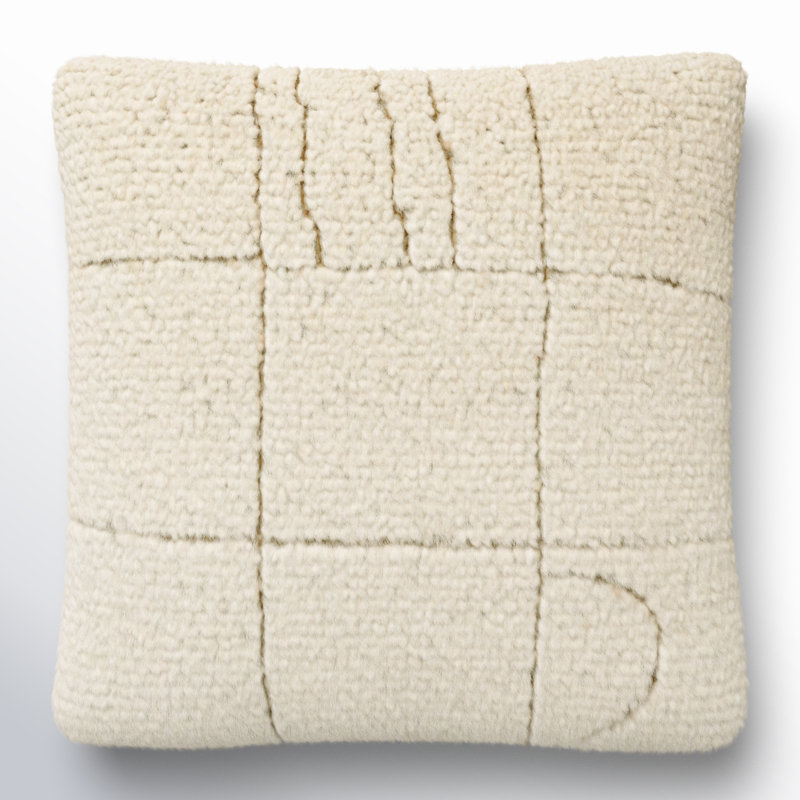 Kess Wool Blend Throw Pillow, Down, 20" x 20"