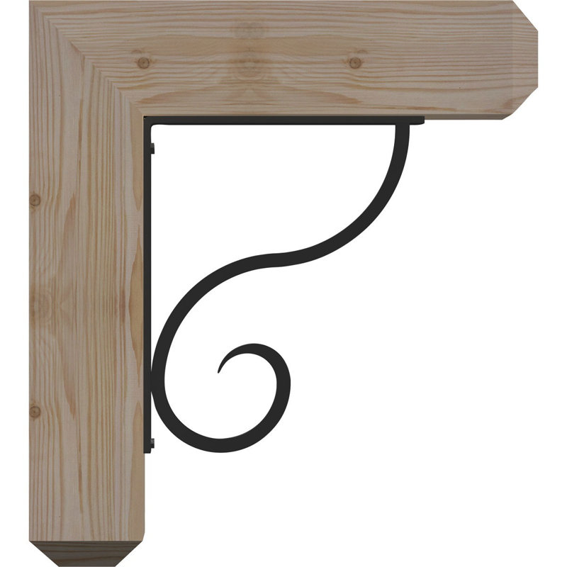 Support simple Ironcrest de 4 po Ashford, H 20 po x P 18 po, 4"W x 4"T Douglas Fir (Rough Sawn)