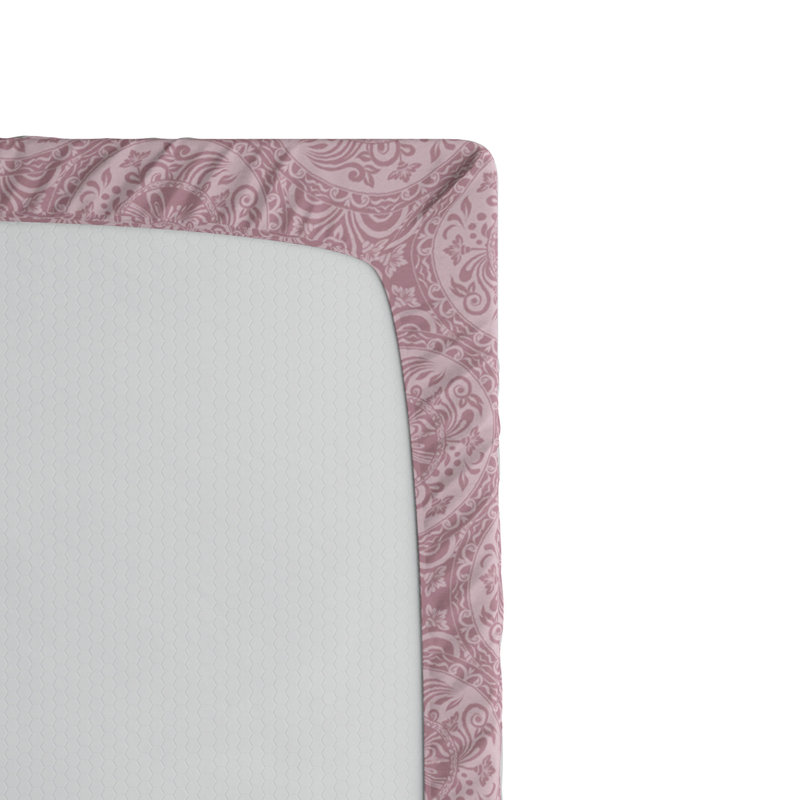 Microfiber Damask Fitted Sheet, Twin XL Fitted Sheet