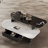 Simple microcrystalline stone coffee table
