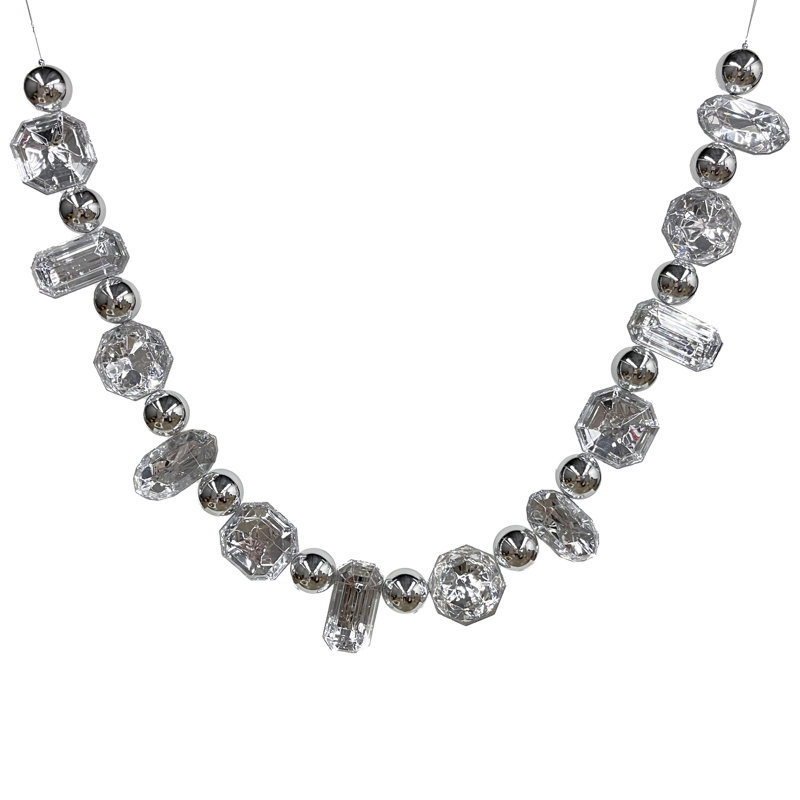  Guirlande 6 pi., Argent argent