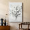 Reproduction florale rétro du XIXe siècle - galerie sur mesure Cavas