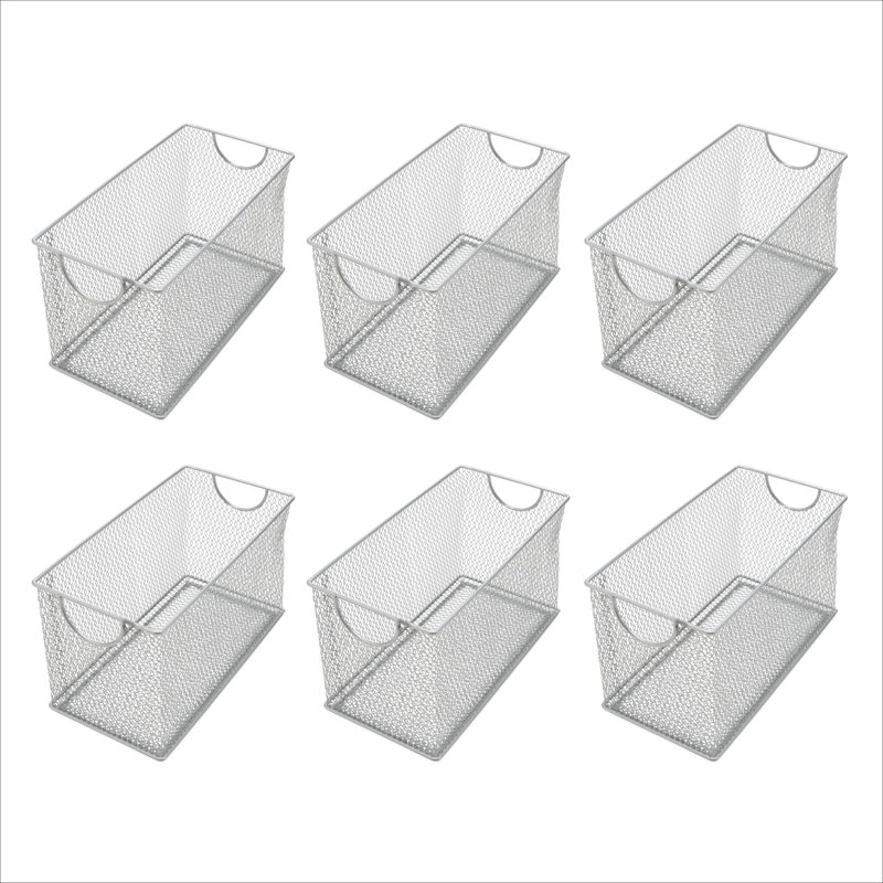 Boîte de rangement en métal pour DVD, H 6,5 po x l 5,5 po x P 10,75 po, 6