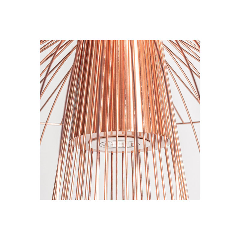 Copper Art Deco Chandelier