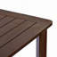 Table de salle à manger rectangulaire d'extérieur en acacia, l 68,9 po