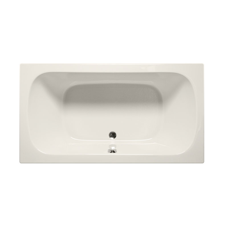 Jacksonville 66" x 36" Drop In/Undermount Whirlpool Acrylic Bathtub, Biscuit