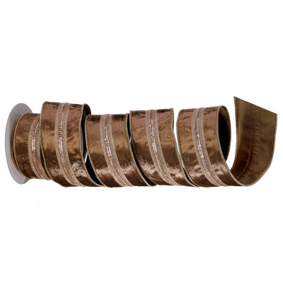 2.5"X5Y Herringbone Velvet/Taffeta Ribbon