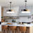 5-Lights Dimmable Farmhouse Drum Chandelier