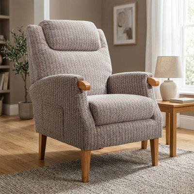 Spinnerstown Upholstered Tweed Armchair