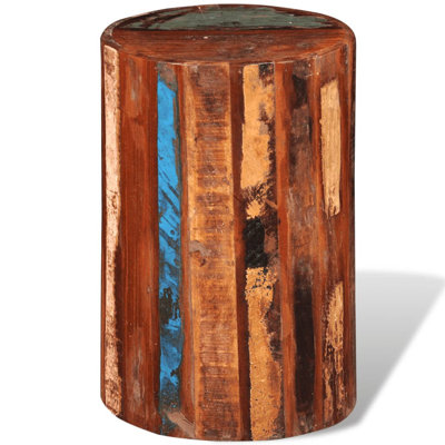 Stool Solid Reclaimed Wood by Millwood Pines