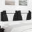 vidaXL Headboard Cushion Viana Black and White 183 cm Faux Leather-181912253-181912254