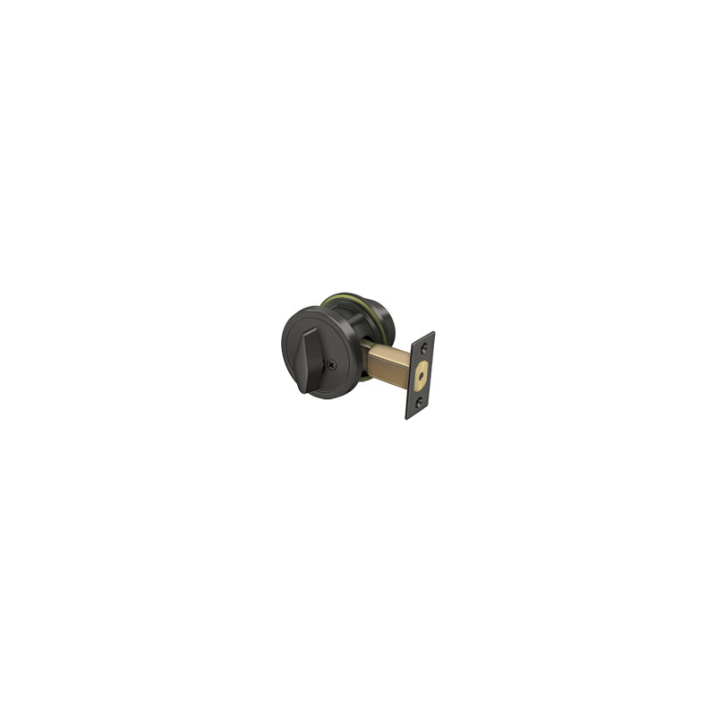 Deltana CL200LA-10B Single Deadbolt GR2 w/ 2-3/4" Backset in Oil-rubbed Bronze, Oil - Rubbed Bronze