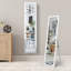 Devany Wood Flat Wall Mirror-207339593