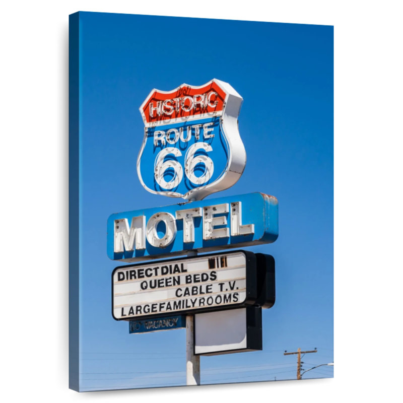 Enseigne Mehar Route 66, H 12 po x l 8 po
