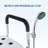 Professional 400Lb. Adjustable Bathroom Shower Chair with Arms