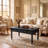 W40" X D22.2" Rectangular Wooden Coffee Table With Storage Drawers, Vintage Cocktail Table With Solid Wood Gourd-Shaped Legs For Living Room-1805479255
