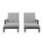 Flint Gray Cushion/Slate Black Frame