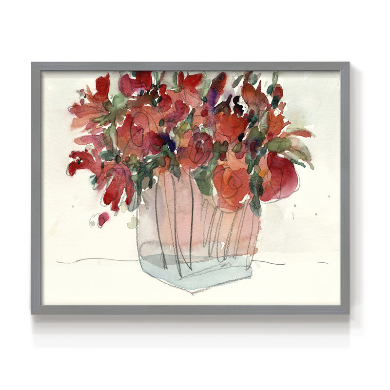The Small Bunch II -Framed Print - Restickable, Grey, 16" H x 20" W
